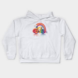 Bicycle Colorful Kids Hoodie